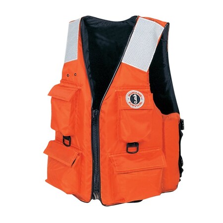 Mustang Survival 4Pocket Flotation Vest Xxl Orange MV3128T2-2-XXL-216